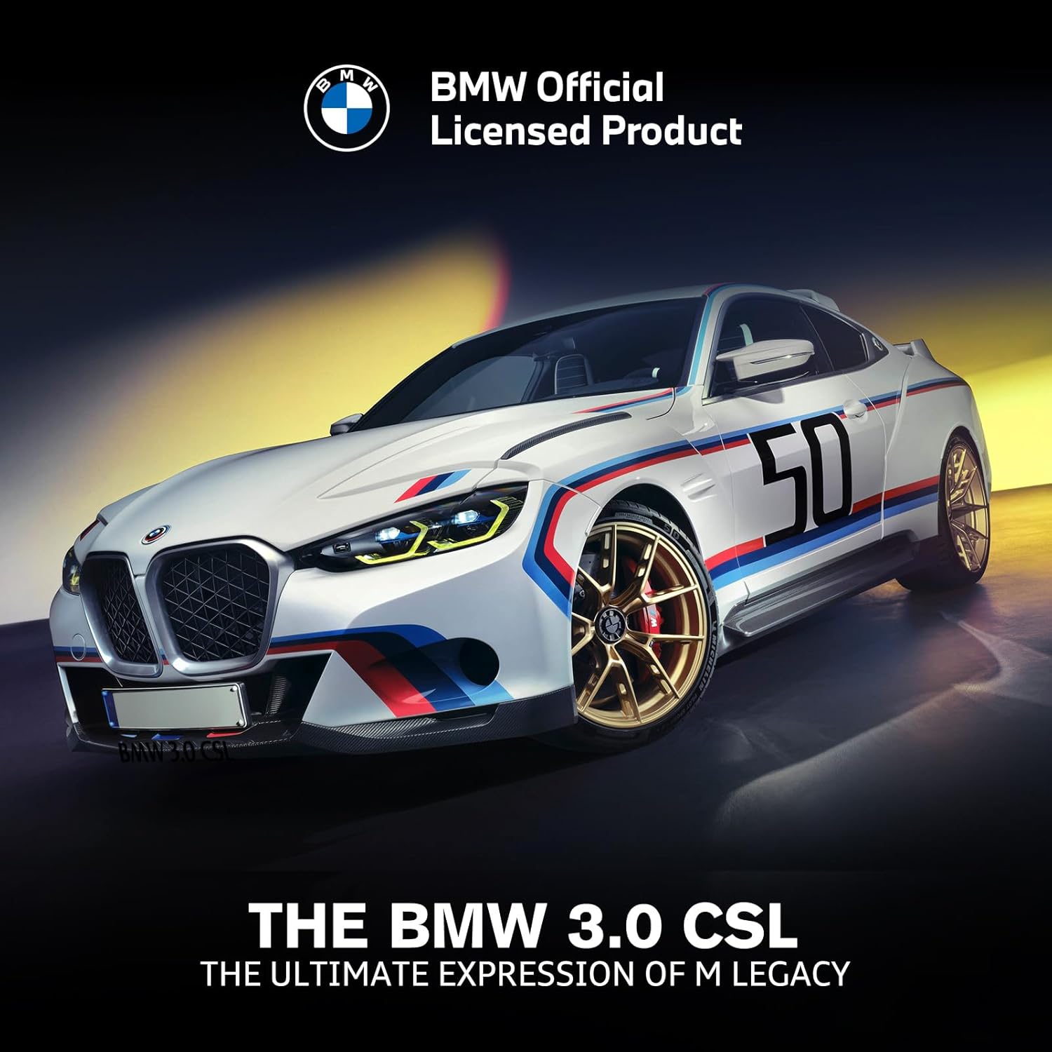BMW 3.0 CSL ホワイト 1/14スケール 公式ライセンス ラジコン
